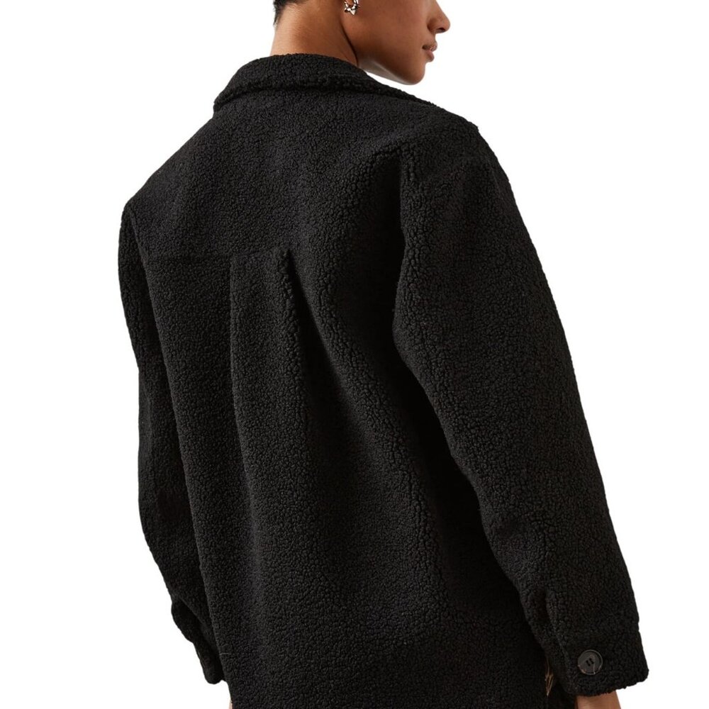 Rails Connie Button Front Black Teddy Womens Size… - image 3